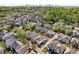 An aerial view of the neighborhood with a glimpse of the city skyline at 1370 Dupont Nw Park, Atlanta, GA 30318