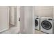 This laundry room features a washer and dryer at 1370 Dupont Nw Park, Atlanta, GA 30318