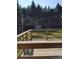 View of lush backyard with storage shed from the back porch, perfect for outdoor activities and relaxation at 5252 Inverness Ct, Douglasville, GA 30135