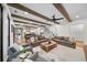 The open-concept living space features a fireplace and hardwood flooring at 604 Trinity Church Rd, Canton, GA 30115