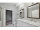Elegant bathroom with double sinks, marble countertops, and a walk-in shower at 901 Abernathy Rd # 2200, Sandy Springs, GA 30328