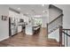 Modern kitchen with stainless steel appliances, granite countertops, and an island with seating at 1823 Lynwood Ln, Atlanta, GA 30329