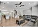 Open concept floorplan featuring a spacious living room with open access to the kitchen at 1823 Lynwood Ln, Atlanta, GA 30329