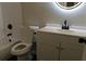 Modern bathroom featuring stylish vanity, updated fixtures, and a tiled shower and tub at 3501 Shepherds Path, Decatur, GA 30034