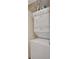 White stacked washer and dryer, maximizing laundry space at 230 E Ponce De Leon Ave # 116, Decatur, GA 30030