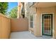 Private outdoor patio area with direct access to the unit at 230 E Ponce De Leon Ave # 116, Decatur, GA 30030