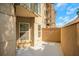 Private outdoor patio area in front of building with outdoor balcony views at 230 E Ponce De Leon Ave # 116, Decatur, GA 30030