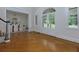 Spacious foyer featuring hardwood floors and elegant interior doors at 360 Hannaford Dr, Roswell, GA 30075
