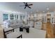 Expansive living space with a connecting kitchen, dining, and living area at 360 Hannaford Dr, Roswell, GA 30075