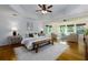Main bedroom with sitting area and large windows allowing ample light at 360 Hannaford Dr, Roswell, GA 30075