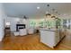 Spacious open floorplan with a combined kitchen, dining, and living area at 360 Hannaford Dr, Roswell, GA 30075