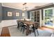 Formal dining room featuring hardwood floors, large windows, and elegant lighting at 186 Fernleaf Lane Ln, Marietta, GA 30068