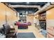 Basement area with a bed, fireplace, duct work and tiled floor at 2247 Cypress Ave, Morrow, GA 30260