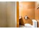 Compact bathroom with toilet, sink and vanity at 2247 Cypress Ave, Morrow, GA 30260