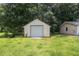 Detached one-car garage with ample green space and trees at 60 Newton Ridge Dr, Covington, GA 30014