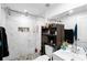 A modern bathroom featuring a glass shower and updated fixtures at 10560 Haynes Bridge Rd, Alpharetta, GA 30022