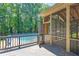 Deck with view of pool, connecting seamlessly to outdoor entertaining and relaxation at 10560 Haynes Bridge Rd, Alpharetta, GA 30022