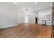 Large open-concept living space with modern fixtures and white subway tile backsplash at 2328 Lakewood Sw Ave, Atlanta, GA 30315