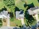 An aerial view of a well-manicured property with lush landscaping at 10770 Glenhurst Pass, Duluth, GA 30097