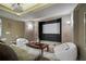 This home theater provides the perfect setting for movie nights at 295 Sagamore Nw Cv, Sugar Hill, GA 30518