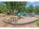 Gathering-friendly playground area with swings, slides, and picnic tables at 5055 Southland Dr, Woodstock, GA 30188