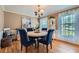 Cozy dining room with hardwood floors, wainscoting and table with chairs at 965 Grimes Bridge Rd, Roswell, GA 30075