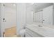 Bathroom with a white vanity, toilet, and walk-in closet at 172 Stoneforest Dr, Woodstock, GA 30189