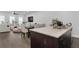 Open kitchen featuring a large island with a sink, ideal for entertaining and Gathering gatherings at 852 Constellation Dr, Decatur, GA 30033