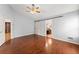 A vaulted-ceiling bedroom with hardwood floors and multiple entrances at 3260 Governors Court Ct, Duluth, GA 30096