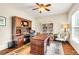 Well-appointed home office with custom built-ins and ample workspace at 7125 Heard Rd, Cumming, GA 30041