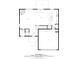 Detailed floor plan showcasing the layout of the 2063 sq ft home, including the kitchen, living room, and garage at 8553 Braylen Manor Dr, Douglasville, GA 30134