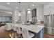 Beautiful kitchen featuring a large island, stainless appliances and white cabinetry at 579 Brashy St, Woodstock, GA 30188