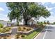 Neighborhood street view featuring an attractive home facade, landscaping, and mature trees at 579 Brashy St, Woodstock, GA 30188
