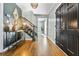 Inviting foyer with hardwood floors, staircase, and stylish decor at 285 Jade Cove Dr, Roswell, GA 30075