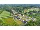 Aerial view of community with luxurious homes nestled in green surroundings and manicured lawns at 4720 Down Setting Rd, Cumming, GA 30028