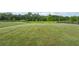 Large backyard with green grass, dark fencing and mature trees for privacy at 4720 Down Setting Rd, Cumming, GA 30028