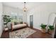 Cozy bedroom with hardwood floors, plantation shutters, decorative lighting, and lots of space at 4720 Down Setting Rd, Cumming, GA 30028