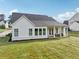 Home exterior with covered patio, beautiful backyard, and lush green lawn perfect for outdoor enjoyment and relaxation at 4720 Down Setting Rd, Cumming, GA 30028