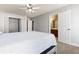 Bedroom with an ensuite bathroom and closet, carpet, and neutral paint at 1360 Mount Mickinley Dr, Grayson, GA 30017