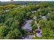 An aerial view of a lush neighborhood with green trees and gray roofed buildings at 2703 Country Park Dr, Smyrna, GA 30080