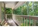 Balcony overlooking a lush green forest provides a tranquil outdoor space at 2703 Country Park Dr, Smyrna, GA 30080