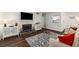 Stylish living room with hardwood floors, fireplace and neutral decor at 2703 Country Park Dr, Smyrna, GA 30080