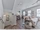 This inviting living room features hardwood floors, natural light, and a cozy seating area at 499 Bishop Ln, Woodstock, GA 30188