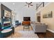 Spacious living room with fireplace, vaulted ceiling, and comfortable seating arrangement at 830 Club Chase Ct, Roswell, GA 30076
