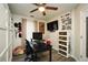 Functional office space with built-in storage and a modern design at 85 Eastwood Frst, Covington, GA 30014