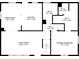 First floor plan showing living room, dining area, kitchen, bathrooms, walk-in closet and primary bedroom at 2432 Saint Patrick Se St, Atlanta, GA 30317