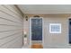Inviting front door with address number and cozy welcome mat at 405 Brighton Pt, Atlanta, GA 30328