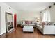 Bright living room featuring hardwood floors and contemporary furnishings at 6851 Roswell Rd # F5, Sandy Springs, GA 30328