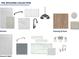 Selection of kitchen and bath materials, including cabinets, countertops, flooring, lighting, and fixtures at 517 Barnfield Way, Dallas, GA 30157