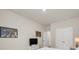 Bright bedroom with neutral walls, TV, and closet for modern living at 4323 Cannon Walk, Ellenwood, GA 30294
